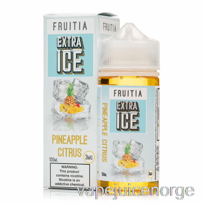 Vape Juice Ananas Sitrus - Ekstra Is - Fruitia - 100ml 3mg